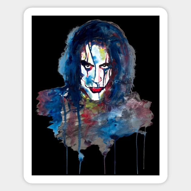 The Crow Dripping Vengeance Sticker by beaugeste2280@yahoo.com